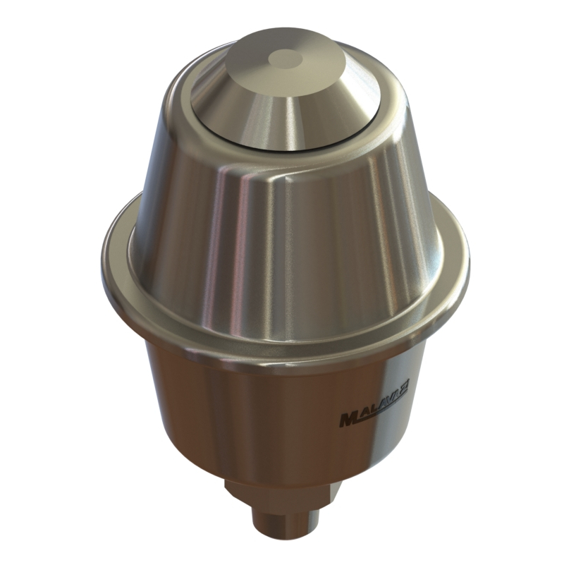 Câmara de Expansão Malavazi em aço inox AISI 304, com válvula de alívio e vent superior, projetada para compensar variações volumétricas em sistemas industriais.